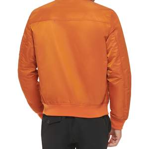 Chaqueta Bomber de Poliéster Personalizada para Hombre, Chaqueta Bomber de Satén de Alta Calidad al por Mayor, Chaqueta Bomber de Béisbol Personalizada - Product Image 3