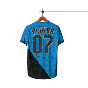 Men's Custom Sublimated Soccer Jersey 100% Polyester Breathable Mesh Quick Dry Short Sleeve Team Uniform Front <b>Logo</b> Printed - Product Image 2