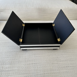 Caja de Almacenamiento Rectangular Hecha a Mano con Incrustaciones de Hueso, Artículo de Decoración para el Hogar para Mujeres y Niñas, Caja de Regalo Premium para Joyería - Product Image 6