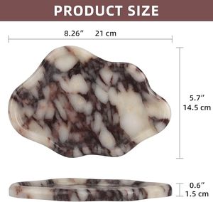 OEM Manufacturer Designer Marble Tray with Premium Finish for Upscale Interior Decoration Dining and Coffee <b>Table</b> Display - Product Image 2