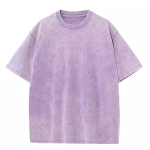 Camiseta Negra Lisa Lavada al por Mayor, Personalizable con Serigrafía, Estilo Desgastado, Talla Grande, Fabricante de Camisetas para Hombre - Product Image 5