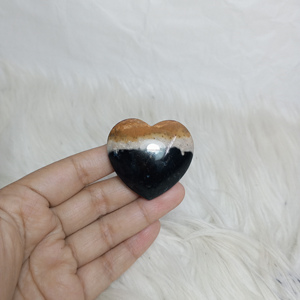 Venta al por mayor 4X4X2 cm Natural Indonesia Jaspe alta calidad artesanía cristal corazón raíz pulido pequeñas piedras preciosas para la curación - Product Image 3