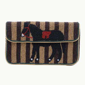 Bolso de Hombro Bohemio con Cuentas y Patrón de Caballo, Correa Única, Bolso de Moda para Mujer, Uso Diario - Product Image 5
