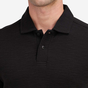 Polo pour homme bleu clair à manches courtes avec fermeture éclair, style décontracté, en polyester tricoté, séchage rapide, idéal pour le golf - Product Image 5
