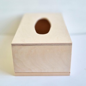 Boîte à mouchoirs en bois à motif floral, boîte à mouchoirs en bois imprimée motif jardin pour emballage cadeau féminin, vente en gros, étui de rangement - Product Image 2