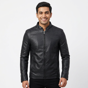 Top Quality Polyester Leather Motorcycle <b>Jacket</b> Hooded Collar Pocket Genuine Material Low Price <b>Canvas</b> <b>jacket</b> for men - Product Image 6