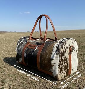 Bolsa de Viaje de Cuero Vacuno, Estilo Personalizado, Bolsa de Lona para Viaje - Product Image 3