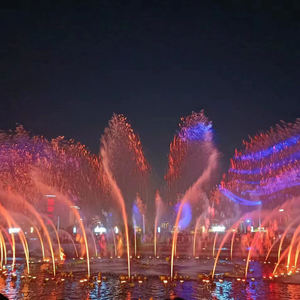 น้ำพุทะเลสาบดีไซน์ทันสมัยพร้อมไฟดนตรีอัตโนมัติ โครงสร้างสแตนเลส ติดตั้งง่าย ใช้งานกลางแจ้งได้ - Product Image 1