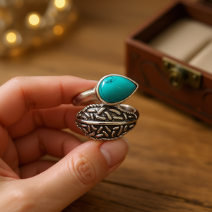 <b>Turquoise</b> Fashion <b>Ring</b> 4.1 Grams Weight - Product Image 3