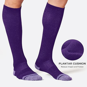 Wholesale Men's Anti Slip Grip Football <b>Socks</b> Custom Embroidery Logo Cotton Sports Soccer <b>Socks</b> Professional Design Silicone - Product Image 2