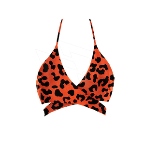 Women's Pink Knitted <b>Bikini</b> <b>Set</b> <b>Push</b> <b>Up</b> Bra Tie Side Bottom Solid Color Stretch Swimwear Regular Fit Textured Pattern - Product Image 5