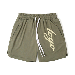 Men's Quick Dry Solid Color Elastic Waist <b>Board</b> Shorts with Pockets Casual Short Shorts High Waist Woven Polyester Sport Shorts - Product Image 4