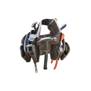 Professional <b>Leather</b> <b>Tool</b> Belt with Multiple Pockets and <b>Tool</b> Holders for Mechanics and Craftsmen - Product Image 2