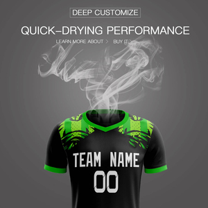Ensemble de maillots de football personnalisés en sublimation pour hommes, grande taille, séchage rapide, respirant, antibactérien, été, personnalisable pour équipe - Product Image 4
