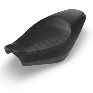 Fundas de Asiento Negras Plegables KXA00132, Protección de Cuero Sintético Premium para Royal Enfield Classic Bullet 350 500 - Product Image 1
