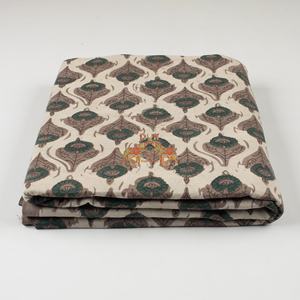 Tissus indiens imprimés à la main Dabu, imprimés à la cire florale, 100% coton pur et doux, pour la confection de robes - Product Image 3