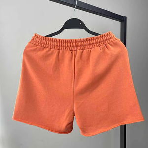 Shorts décontractés en coton pour hommes, taille élastique, cordon de serrage, poches, coupe ample, confortables, shorts streetwear d'été - Product Image 6