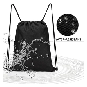 Storage Bag Durable Reusable Shopping Bag Unisex <b>Drawstring</b> <b>Backpack</b> With Front Pocket For Men Women Kids - Product Image 6