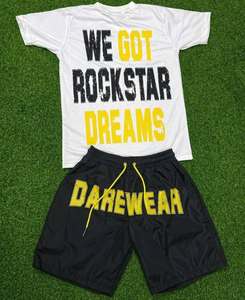 เสื้อยืดคอตตอนพิมพ์ลาย สไตล์ไฮสตรีท พิมพ์ลาย DTF เนื้อผ้าหนา 300 GSM สำหรับแฟชั่นฤดูหนาว เสื้อยืดผู้ชาย - Product Image 2