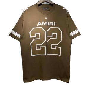 Camiseta de Hombre de Lujo, Talla Grande, Estampada, 100% Algodón, Cuello Redondo, Hombros Caídos, Estilo Urbano, Diseño de Logotipo Personalizado, 200 Gramos - Product Image 2