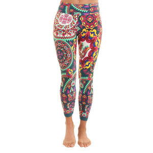 Pantalon de yoga taille haute en maille polyester élasthanne pour femme, respirant, décontracté, sport, gym, leggings sans couture, couleur unie, séchage rapide, grandes tailles - Product Image 5