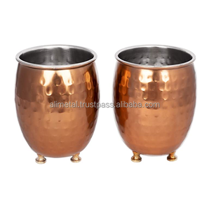 Taza de mula con acabado de cobre martillado, contenedor de maceta de Cactus pequeño inspirado para la decoración de la Mesa del hogar y totalmente personalizable. - Product Image 4