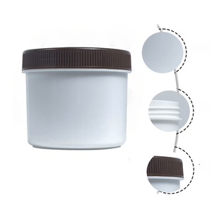 Bocaux en plastique PP à large ouverture de 250g avec bouchon à vis pour noix et épices, vente en gros, pour aliments, collations, bonbons, emballage cylindrique pour crème cosmétique - Product Image 2
