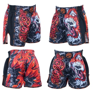 กางเกงมวยไทยขาสั้นแบบสั่งตัดสำหรับมวยไทยกางเกงขาสั้นมวยไทยมวยไทยกางเกงมวยแบบสั่งตัด - Product Image 2