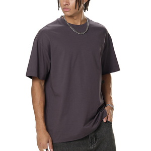 Wholesale Customizable Logo Exceptional Quality Tshirt Blank Plain Heavyweight <b>Drop</b> Shoulder Tee 100%Cotton Printing Embroidery - Product Image 5