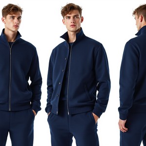 Chándal Deportivo Personalizado con Logotipo de Marca, para Hombre, Talla XL, Tejido Polar Térmico, 100% Algodón, Resistente al Viento, de Secado Rápido, Largo Completo - Product Image 2
