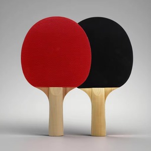 Solid Wooden Rubber Portable <b>Table</b> <b>Tennis</b> Set 4-Piece Professional Durable Eco-Friendly Water Resistant Blue Racket 3 Orange - Product Image 2