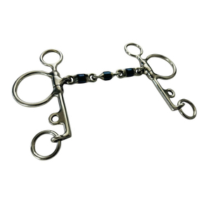 Mors de polo Pelham en alliage bleu de qualité supérieure, tendance et à prix abordable, TOUGH TACK, taille et matériau personnalisables - Product Image 1