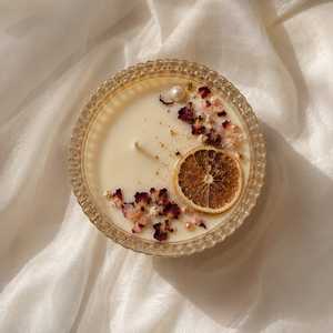 Luxury Romantic Handmade Cocktail Glass <b>Candle</b> Valentine Gift Aesthetic Palm Wax <b>Candle</b> Home Decor for <b>Candles</b> - Product Image 5