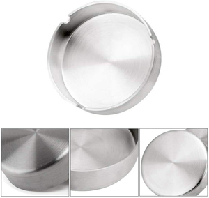 ที่เขี่ยบุหรี่สแตนเลสแบบหนาพิเศษ ป้องกันการตกแตก สำหรับรถยนต์และบ้าน - Product Image 1