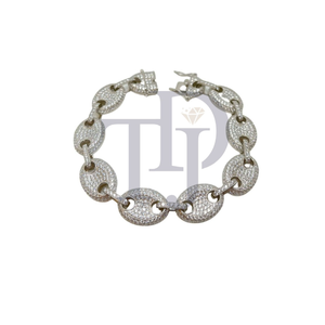 Pulsera de Eslabones Cubanos con Diamantes de 5 Quilates, Oro Sólido de 14 Quilates, Estilo Hip Hop, Joyería de Diseño, Disponible en Oro de 10 Quilates, Diamantes VS H I - Product Image 4