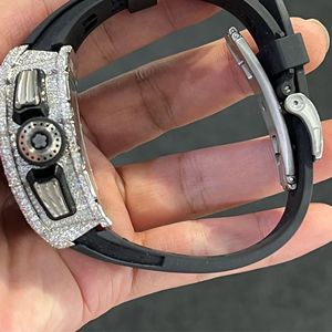 Reloj de Lujo Personalizado con Diamantes Cultivados en Laboratorio, de Acero Inoxidable, de Alta Calidad, para Hombre - Product Image 2