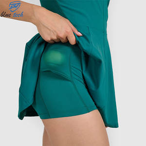 Ensemble de Robe de Badminton Respirante Grande Taille pour Femme avec Logo Personnalisé, Tenue de Sport Sans Manches avec Jupe Évasée, Fabricant OEM - Product Image 5