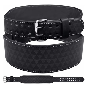 Cinturón de Levantamiento de Pesas Geo Brother Co, Nuevo, de Alta Calidad, Unisex, de Cuero Vacuno Grueso, Antideslizante y Resistente - Product Image 2