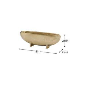 Bol décoratif en céramique et porcelaine 8 pouces, fait main, design minimaliste, motif végétal, vaisselle non toxique pour l'intérieur de la maison - Product Image 1