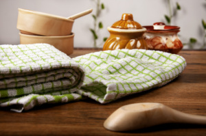 Serviettes de cuisine en coton à carreaux, écologiques, hypoallergéniques, rectangulaires, tissées, séchage rapide, lavables en machine, usage domestique, personnalisables - Product Image 3