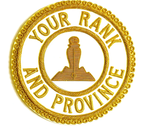 Badge de tablier maçonnique de luxe, brodé à la main, écologique, à effet 3D en relief, en fil de bouillon, pour maître de la loge de Norfolk, pour cérémonies - Product Image 2