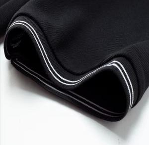 Chemise Homme Manches Courtes en Coton Piqué Couleur Unie Boutonnée Style Décontracté Coupe Classique Tissu Tricoté Respirant 180g Logo Avant - Product Image 6