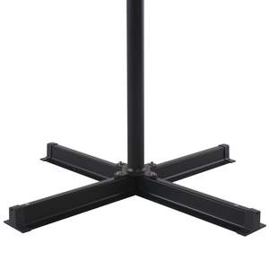 Parasol de jardin extra large en aluminium rouge bordeaux et bases - Product Image 5