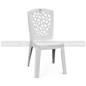 Flower Backed Plastic Chair Modern Without Arms For Sale, Supplier Plastic Chair Modern For Sale Cheap Price