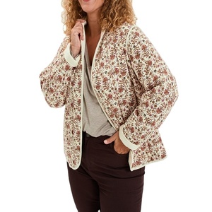 Chaqueta Acolchada Reversible Blanca para Mujer Talla Grande, Ecológica, Resistente al Viento, Transpirable, Ligera y Cálida para Invierno, de Doble Cara - Product Image 4