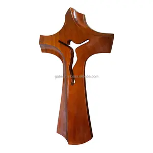 Деревянное украшение Крест из дерева 50 см бетлеем с Святым Духом