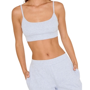 Soutien-gorge de sport croisé pour femme, nouveau style, personnalisé, en nylon et élasthanne, pour la gym et le fitness, vente en gros - Product Image 1