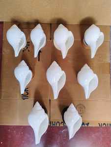 Porte-bougies décoratifs en céramique blanche en forme de coquillage, pour la décoration de table de style côtier, vente en gros, qualité export - Product Image 2