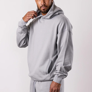 Sudadera con hombros caídos a precio de fábrica, sudaderas con hombros caídos para hombres, para fabricantes de ropa de moda personalizada - Product Image 3