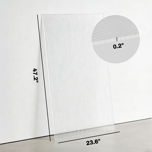 Pannelli in Policarbonato a Doppia Parete Protetti dai Raggi UV 120x60cm, Confezione da 10 Lastre Trasparenti per Serra e Pannelli Goffrati in PC - Product Image 3